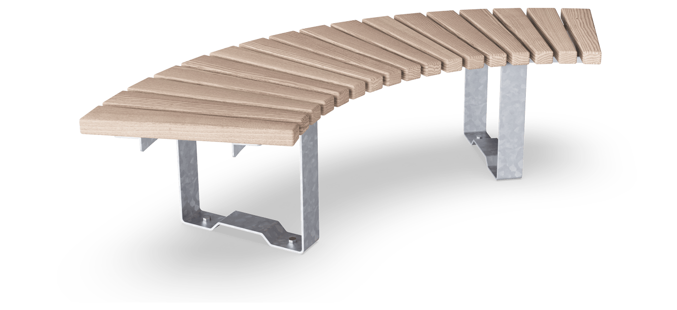 Rumba Bench, Curved 90°