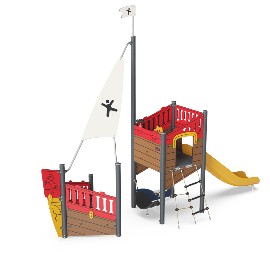 Piratenschip - Caravelle met enternet