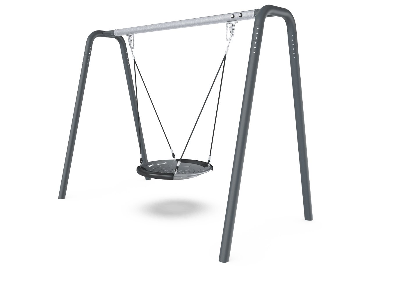 Steel Swing H:2.5m, Shell Seat 100cm