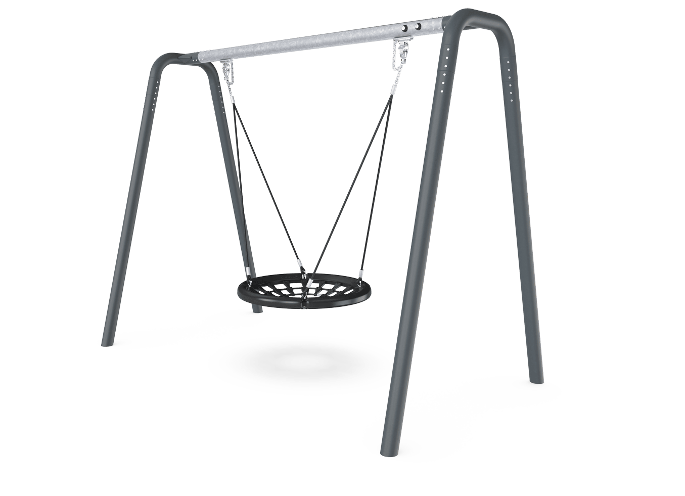 Steel Swing H:2.5m, 100cm Rope Seat