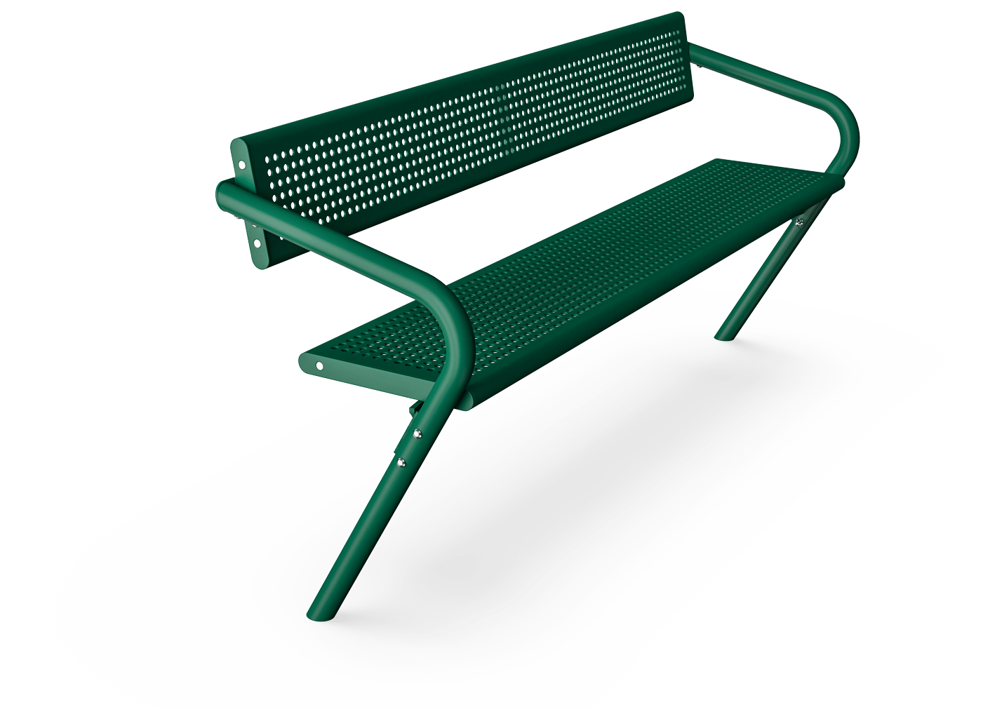 Agora Steel Bench with Backrest