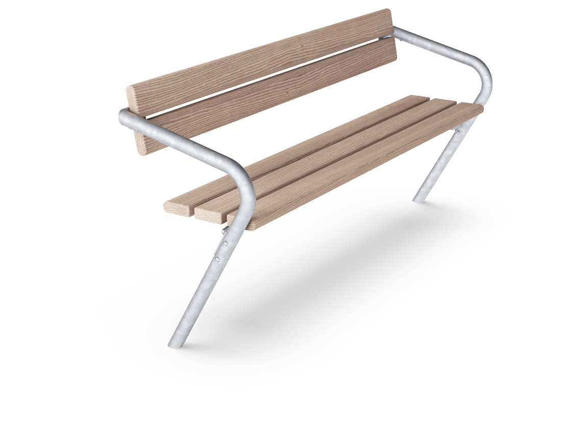 Agora Bench with Backrest