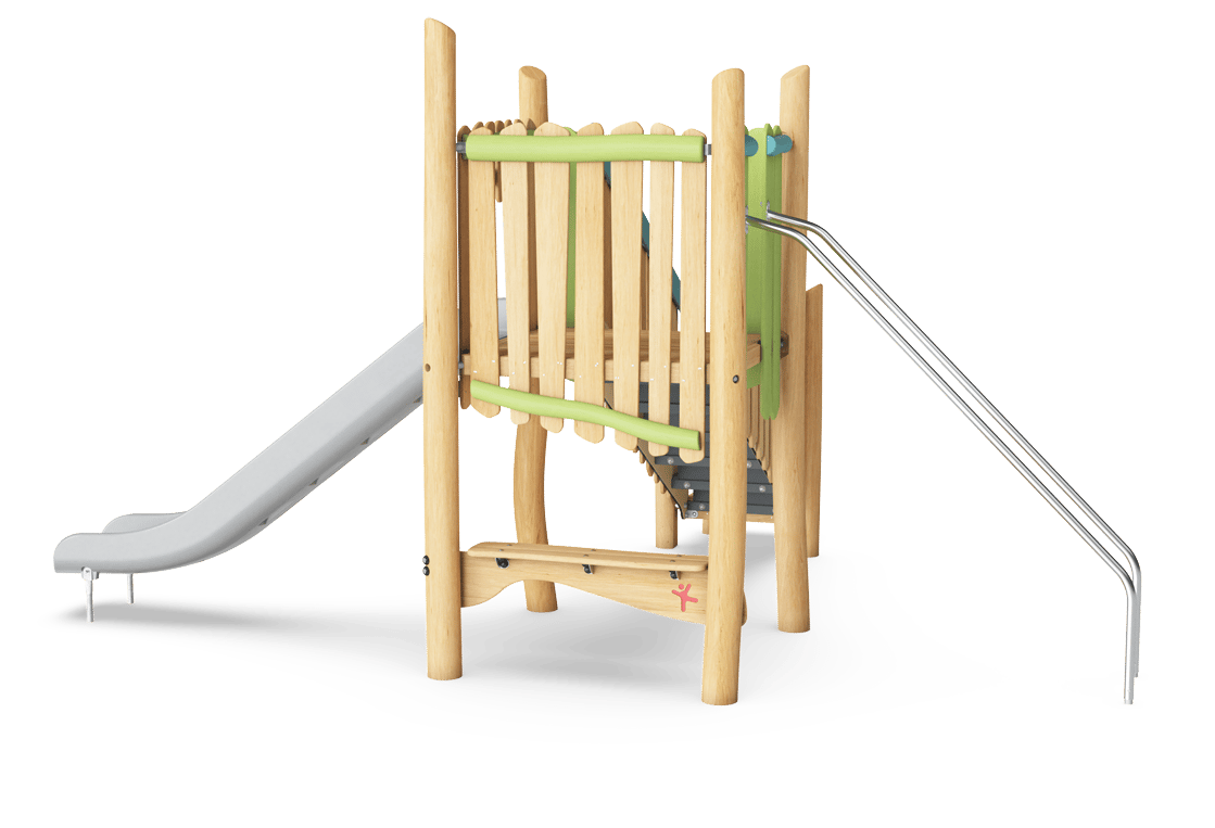 Play Tower with Slide & Banister Bars
