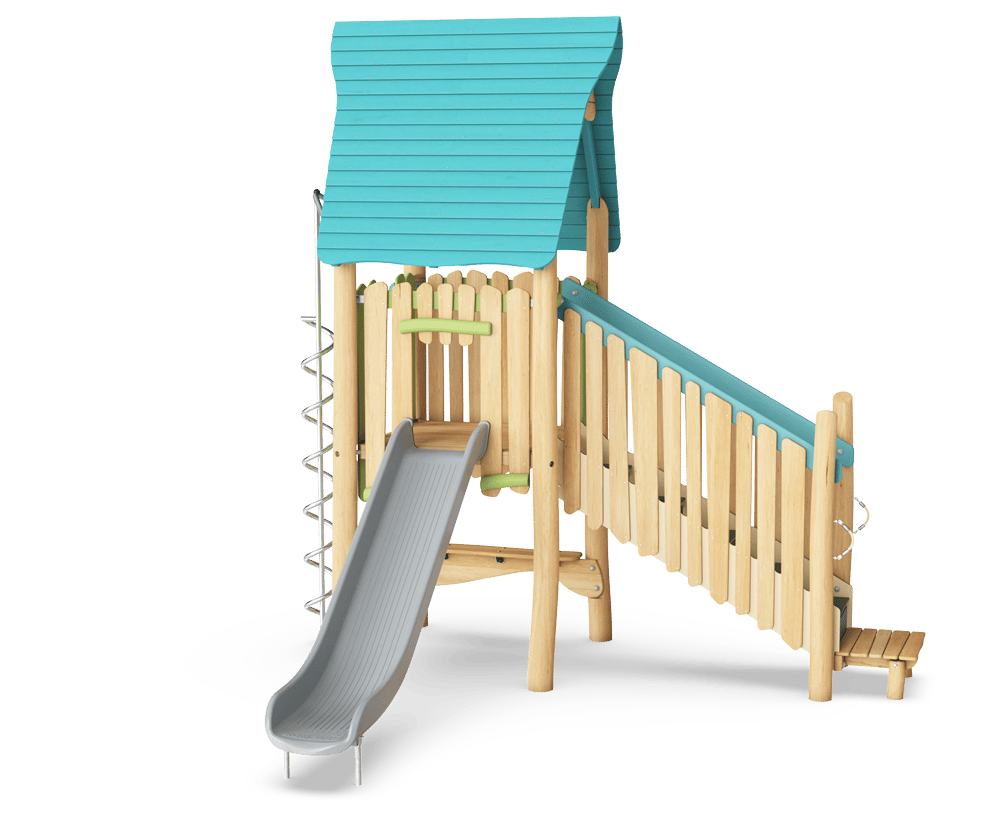 Play Tower with Slide & Desk