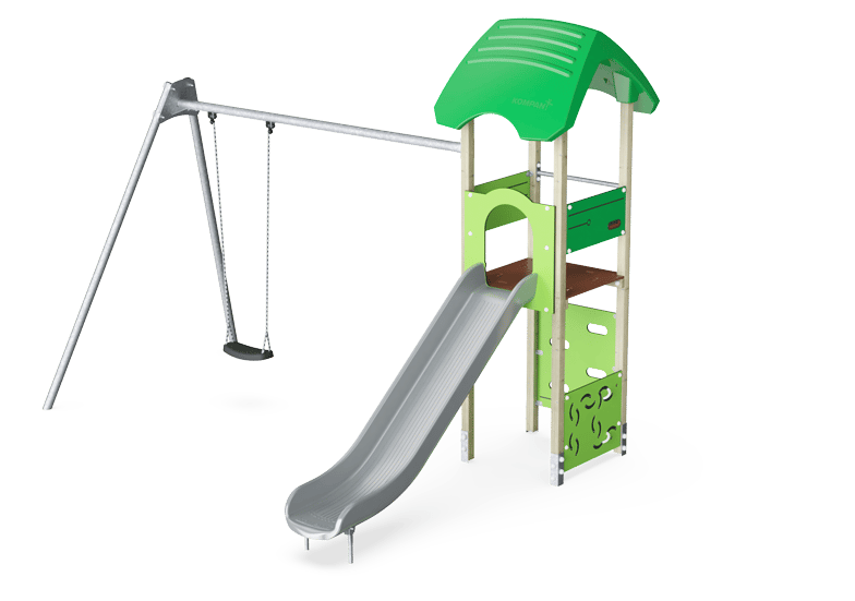 Play Tower with 2.5m Swing