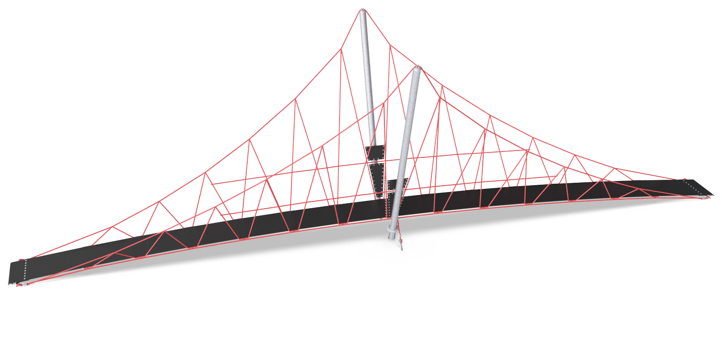 Small Suspension Bridge, 46 ft