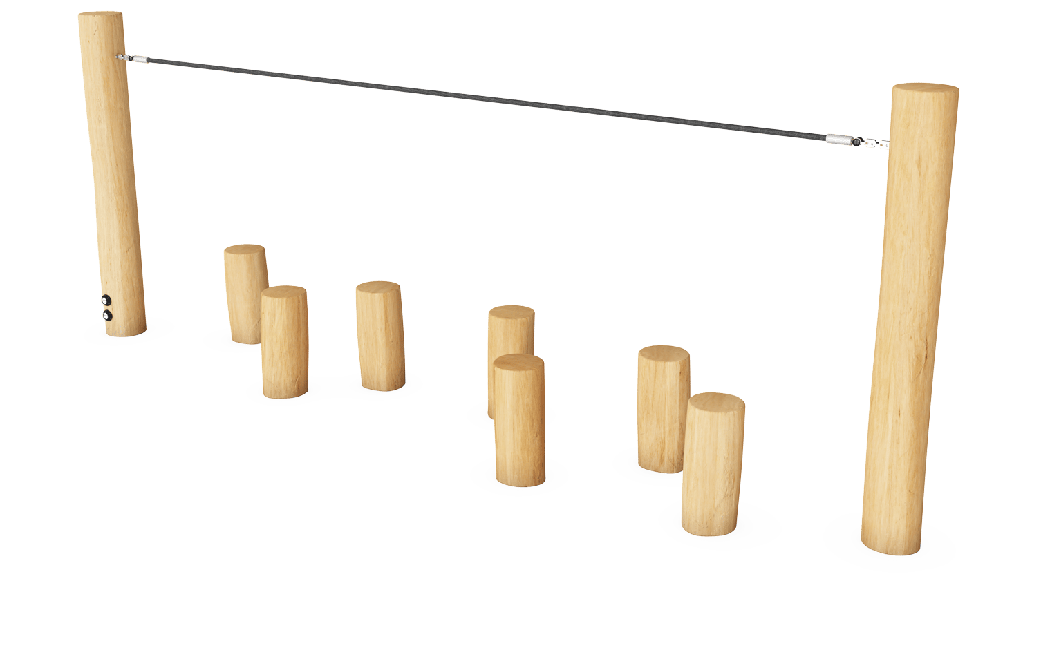 Balance Posts with Rope