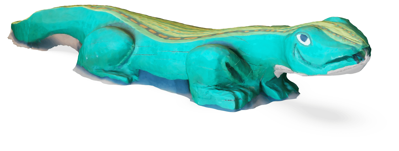 Scultura iguana