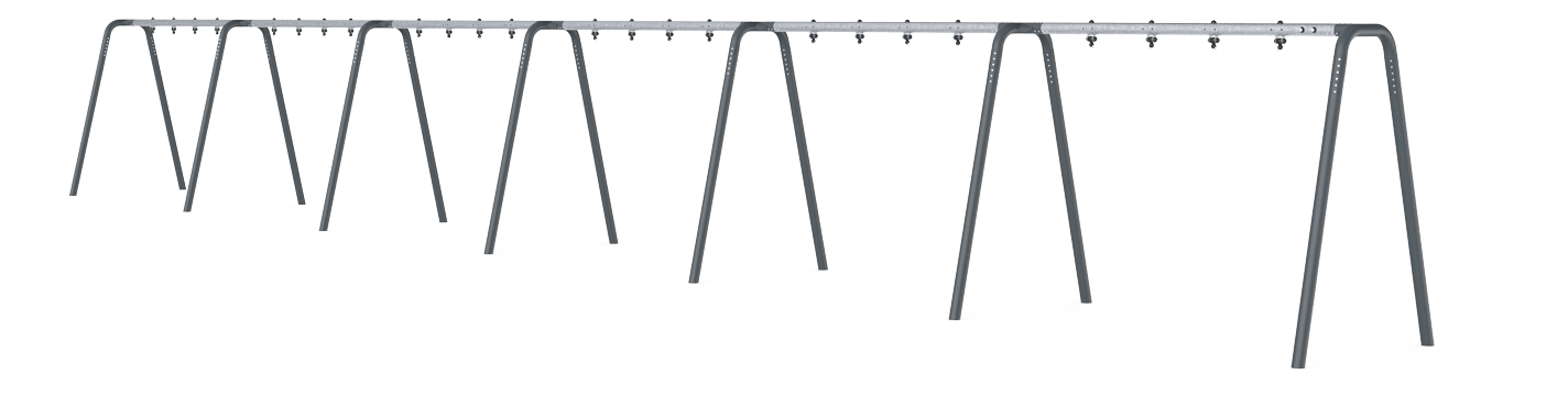 Portaalschommel frame H:2,5m voor 12 zitjes