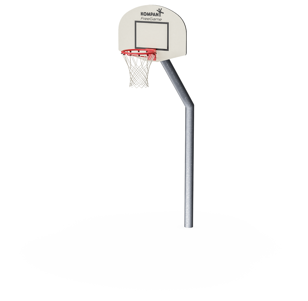 Баскетбольная стойка (одиночная) с нейлоновой сетк