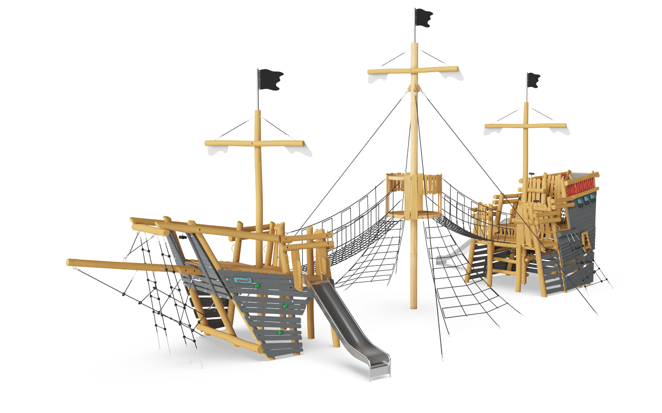 Bateau Pirate Robinier, X-Large