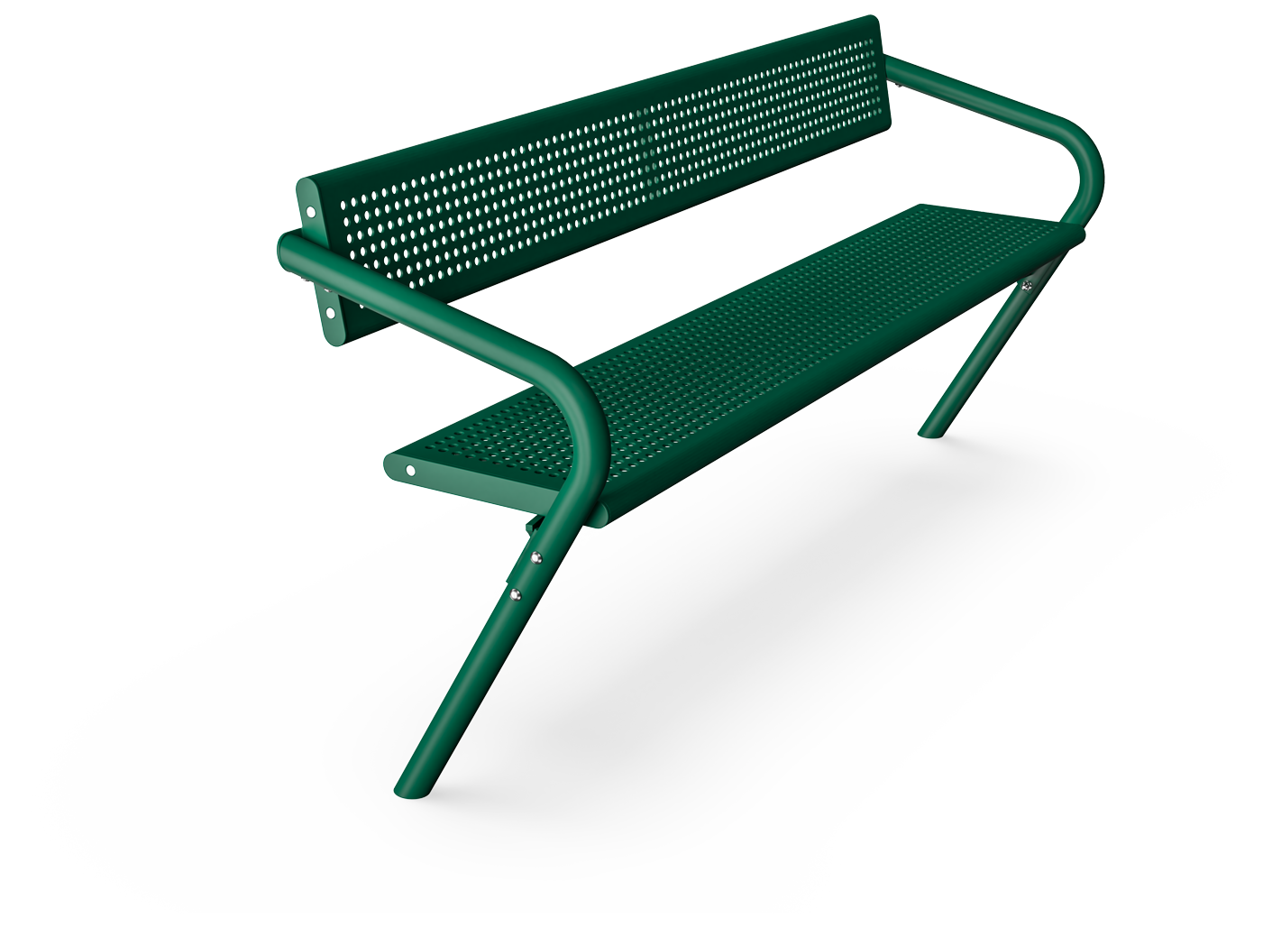 Agora Steel Bench with Backrest