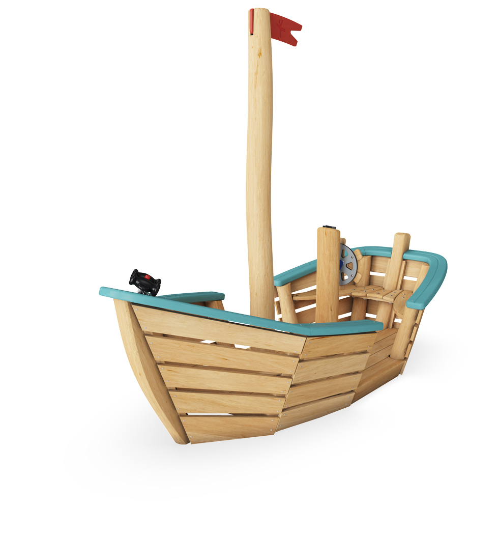 Robinia speelelement - Bosmeerboot MET VLOER