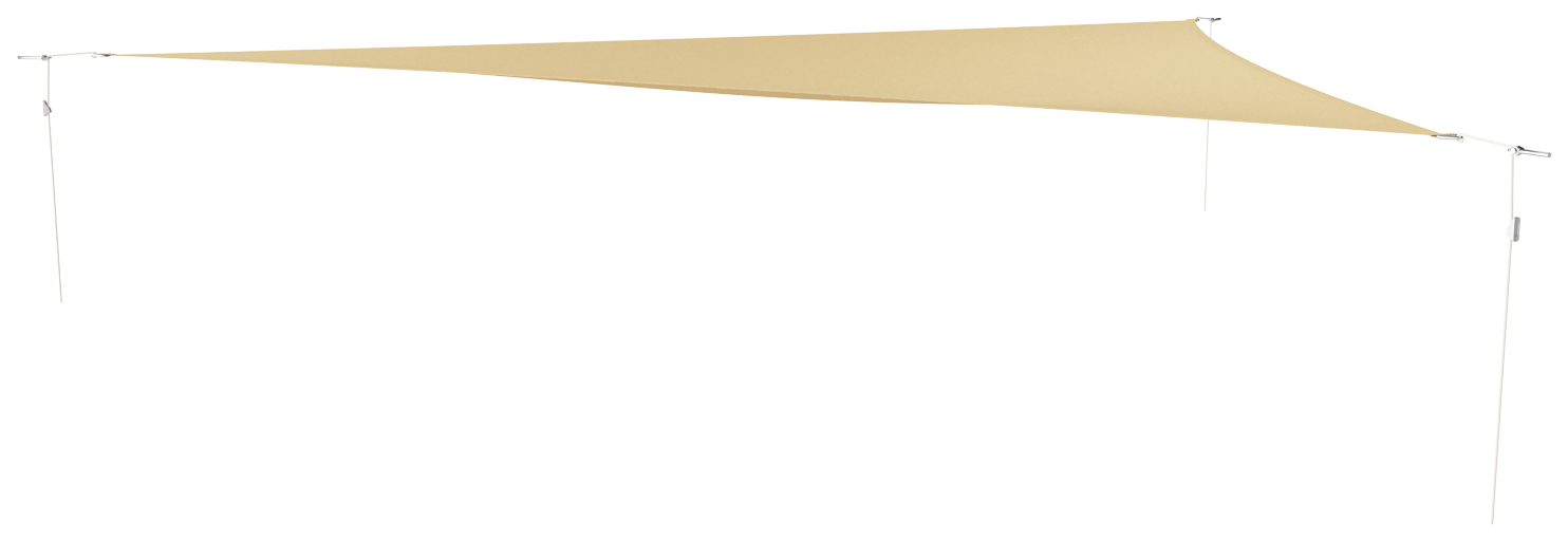 Dreieck-Sonnensegel (4 x 4 x 4 m)