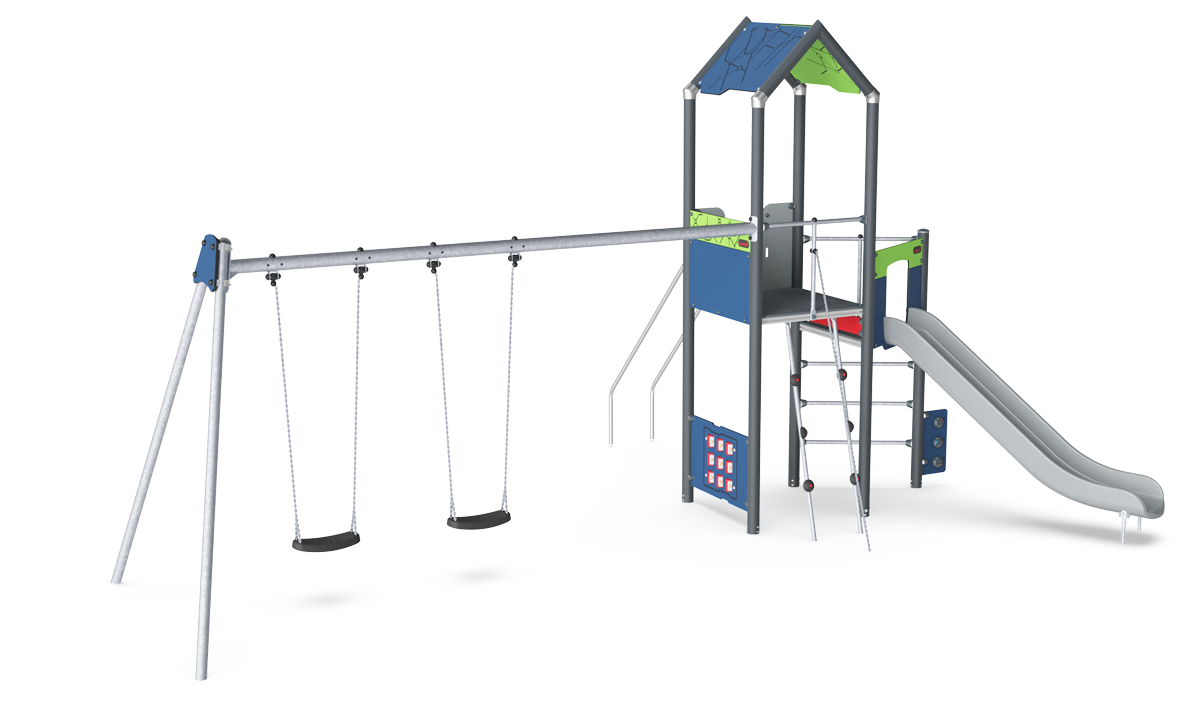Play Tower with Swing, 2 Seats