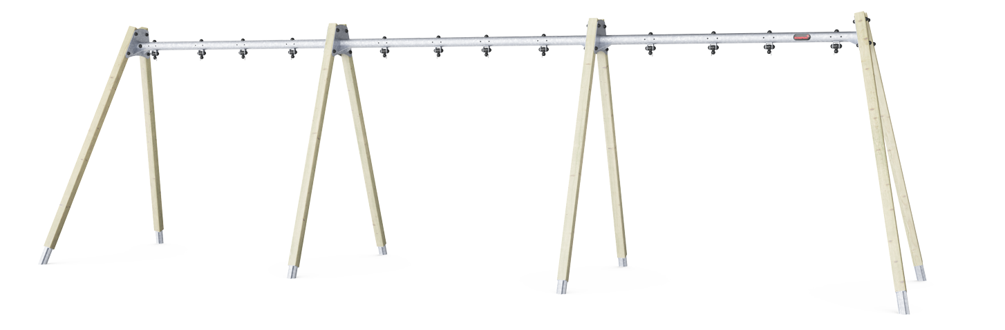 Schommel A-Frame H;2,5m voor 6 zitjes