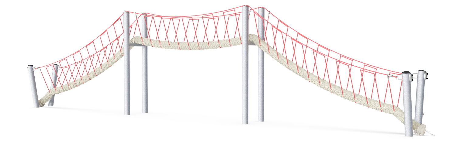Net Bridge with Coconut Rope, 12m