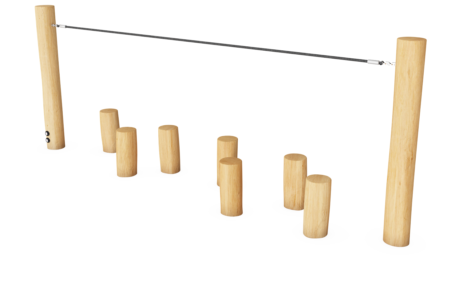 Balance Posts with Rope
