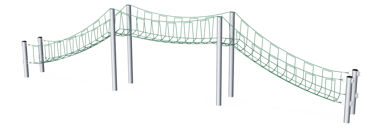Малый веревочный мост, 12 м