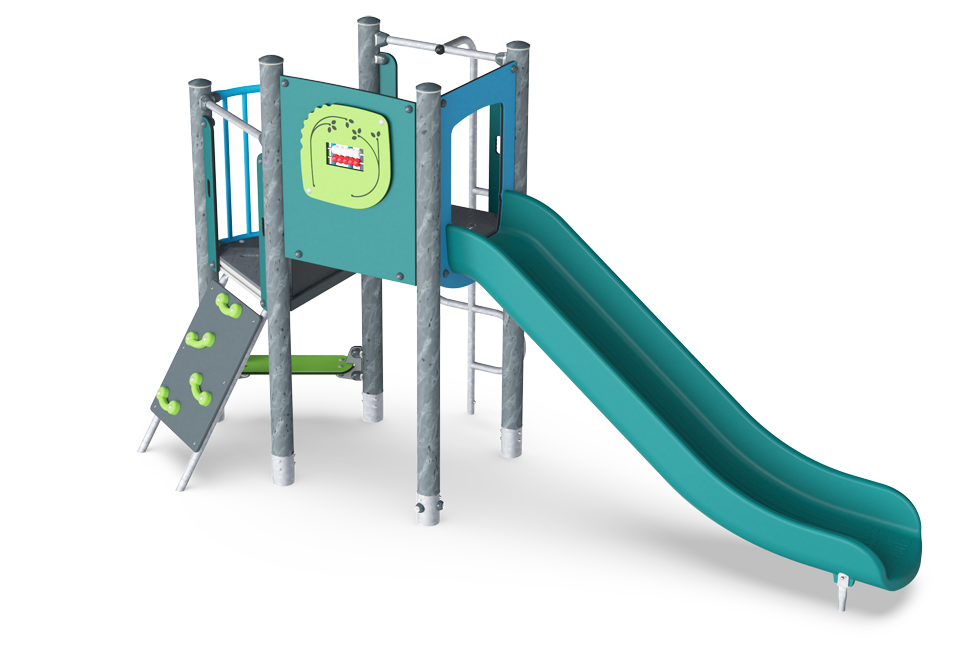 Play Tower with Climbing Pole