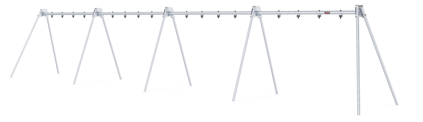 8-Seat Frame, 8 ft H, Steel