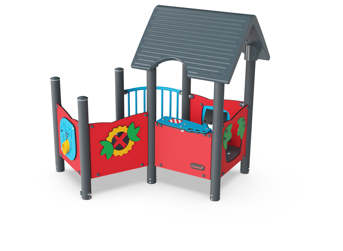 Spielhaus mit Balkon